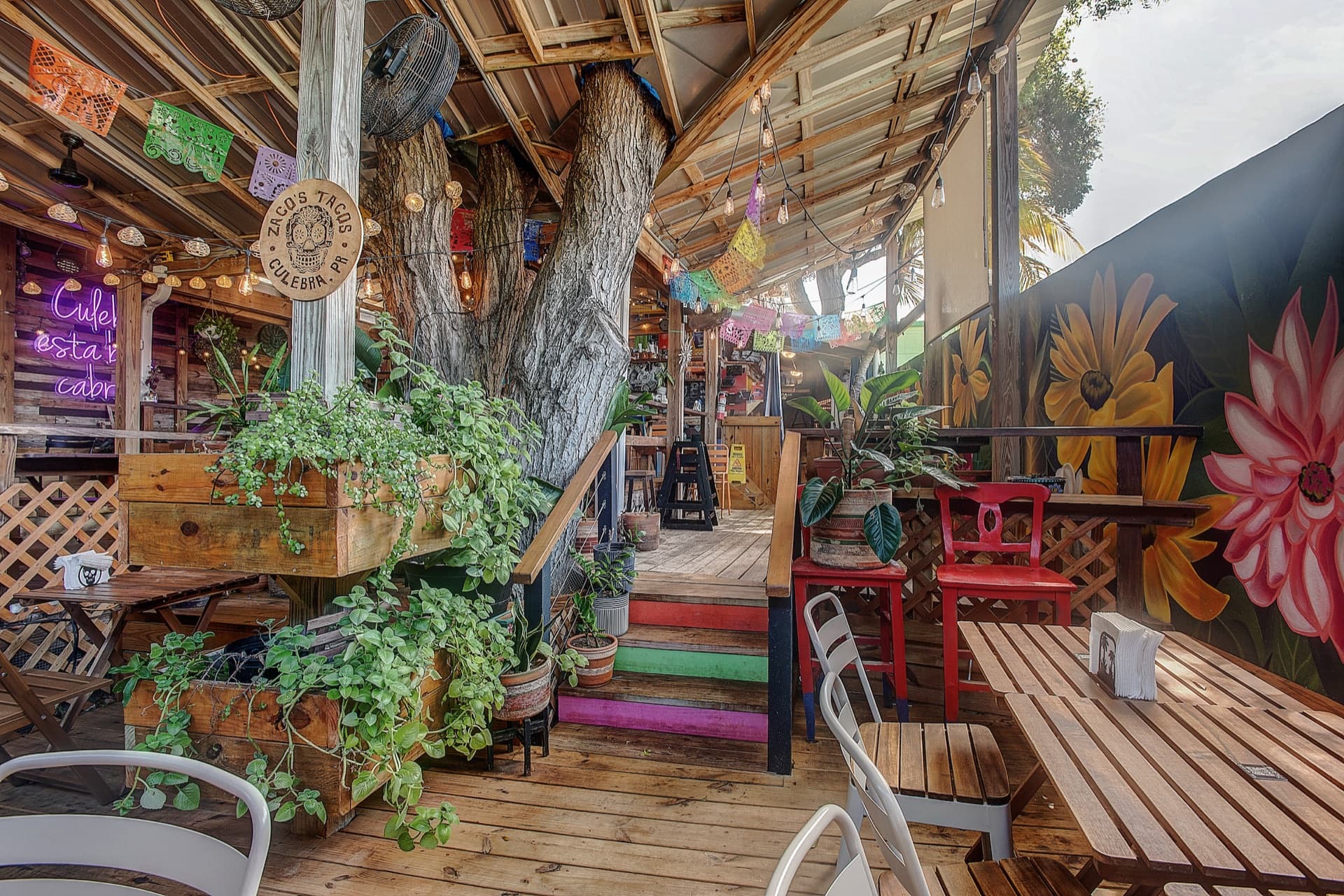Lively bar scene at Zaco's Tacos